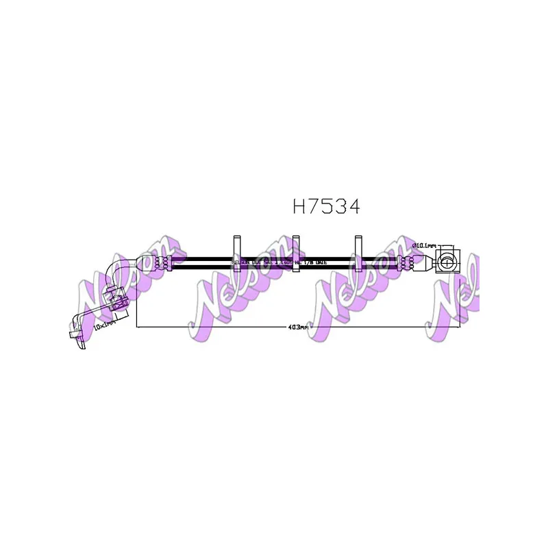 Flexible de frein KAWE H7534