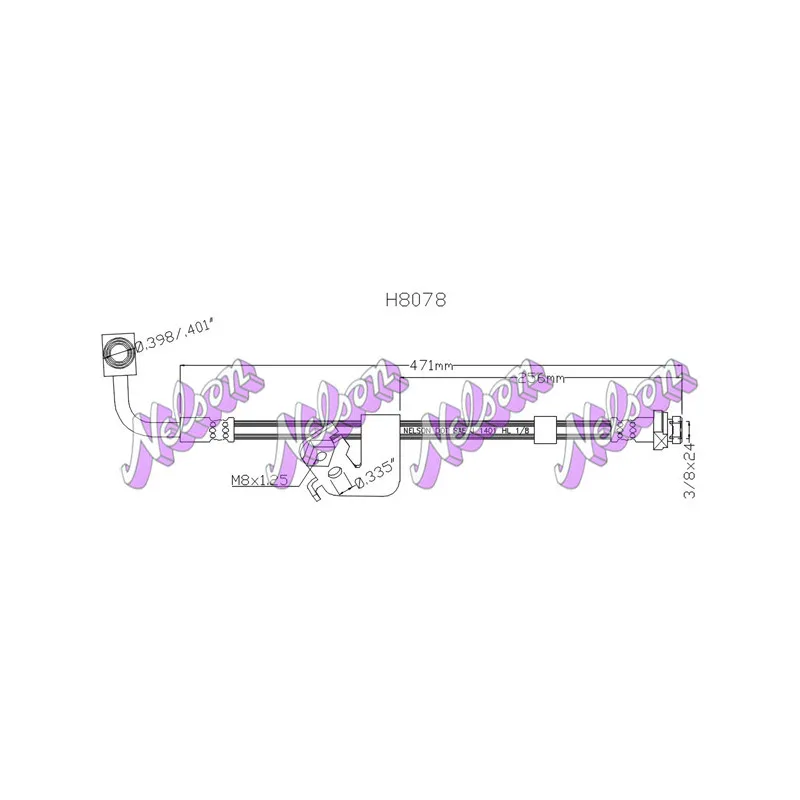 Flexible de frein KAWE H8078