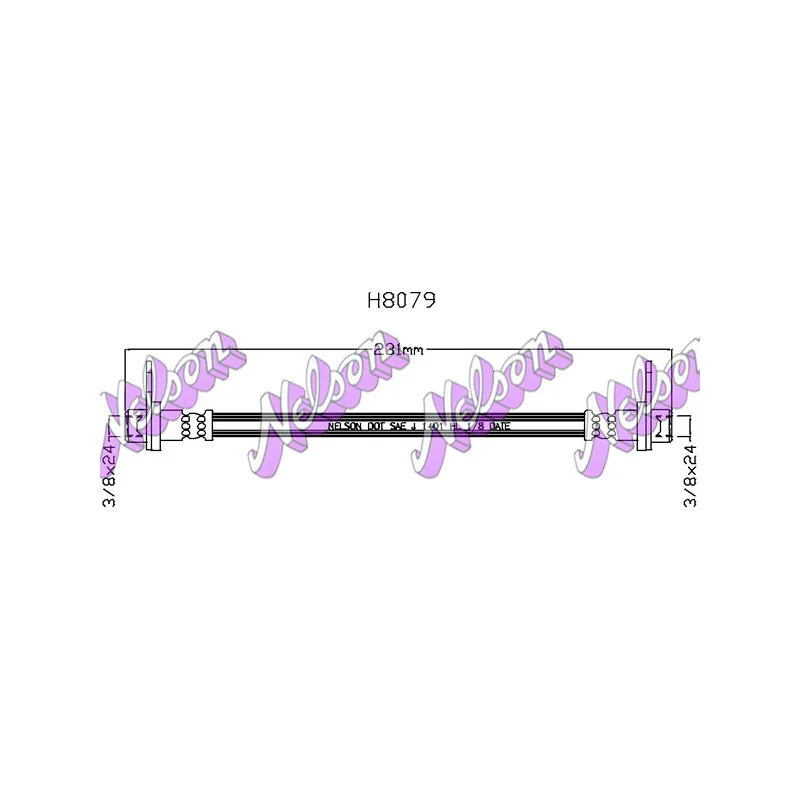 Flexible de frein KAWE H8079