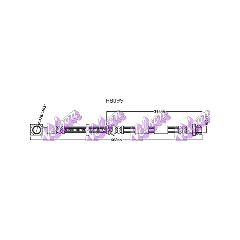 Flexible de frein KAWE H8099