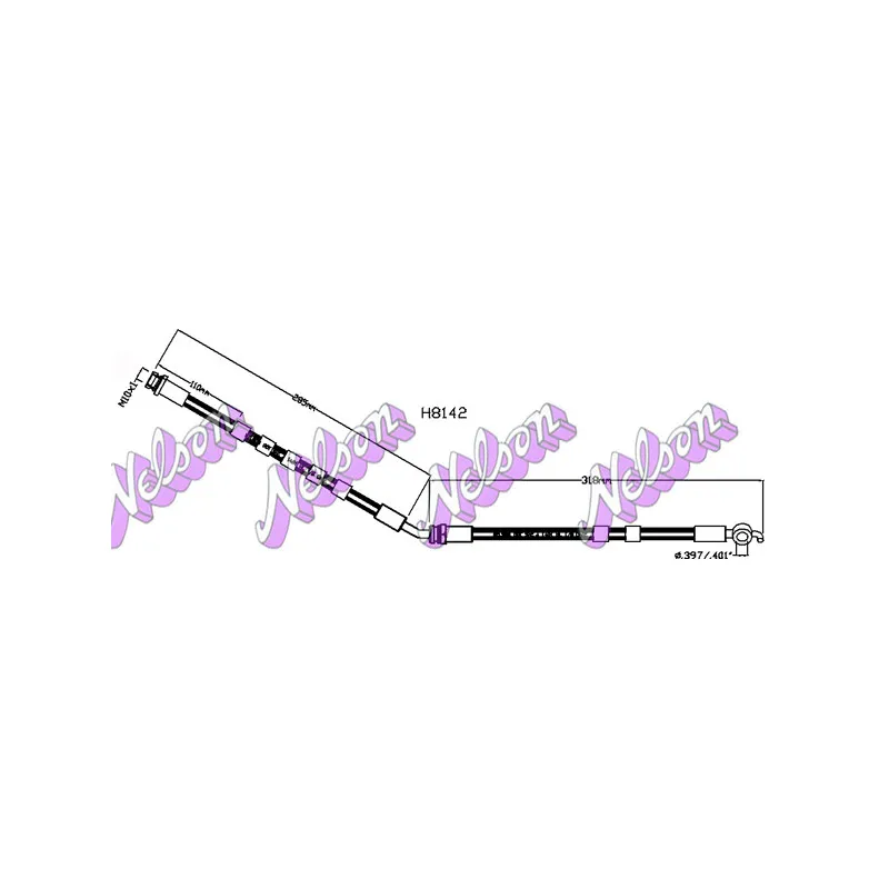 Flexible de frein KAWE H8142