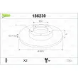 Jeu de 2 disques de frein avant VALEO 186230 - Visuel 1
