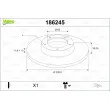 Jeu de 2 disques de frein avant VALEO 186245 - Visuel 1