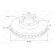 Jeu de 2 disques de frein avant VALEO 186305 - Visuel 2