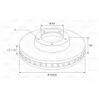 Jeu de 2 disques de frein avant VALEO 186505 - Visuel 2