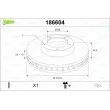 Jeu de 2 disques de frein avant VALEO 186604 - Visuel 1