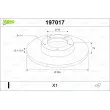 Jeu de 2 disques de frein arrière VALEO 197017 - Visuel 1