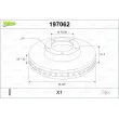 Jeu de 2 disques de frein avant VALEO 197062 - Visuel 1