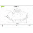 Jeu de 2 disques de frein avant VALEO 197071 - Visuel 1