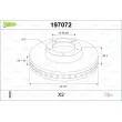 Jeu de 2 disques de frein avant VALEO 197072 - Visuel 1