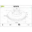 Jeu de 2 disques de frein avant VALEO 197079 - Visuel 1