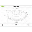 Jeu de 2 disques de frein avant VALEO 197083 - Visuel 1