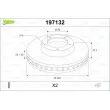 Jeu de 2 disques de frein arrière VALEO 197132 - Visuel 1