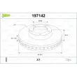 Jeu de 2 disques de frein avant VALEO 197142 - Visuel 1