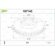 Jeu de 2 disques de frein avant VALEO 197143 - Visuel 1