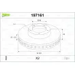 Jeu de 2 disques de frein avant VALEO 197161 - Visuel 1