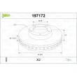 Jeu de 2 disques de frein avant VALEO 197172 - Visuel 1