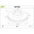 Jeu de 2 disques de frein avant VALEO 197183 - Visuel 1