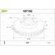 Jeu de 2 disques de frein avant VALEO 197192 - Visuel 1