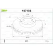 Jeu de 2 disques de frein avant VALEO 197193 - Visuel 1