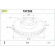 Jeu de 2 disques de frein avant VALEO 197202 - Visuel 1