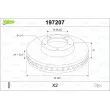 Jeu de 2 disques de frein avant VALEO 197207 - Visuel 1