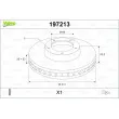 Jeu de 2 disques de frein avant VALEO 197213 - Visuel 1