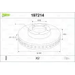 Jeu de 2 disques de frein avant VALEO 197214 - Visuel 1