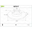 Jeu de 2 disques de frein avant VALEO 197217 - Visuel 1