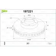 Jeu de 2 disques de frein avant VALEO 197221 - Visuel 1