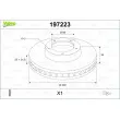 Jeu de 2 disques de frein avant VALEO 197223 - Visuel 1