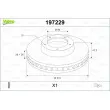 Jeu de 2 disques de frein avant VALEO 197229 - Visuel 1