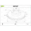 Jeu de 2 disques de frein avant VALEO 197237 - Visuel 1