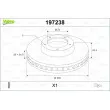 Jeu de 2 disques de frein avant VALEO 197238 - Visuel 1