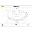 Jeu de 2 disques de frein avant VALEO 197317 - Visuel 1
