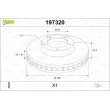 Jeu de 2 disques de frein avant VALEO 197320 - Visuel 1