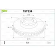 Jeu de 2 disques de frein avant VALEO 197334 - Visuel 1