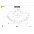 Disque de frein avant droit VALEO 197352 - Visuel 1
