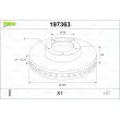 Jeu de 2 disques de frein arrière VALEO 197363 - Visuel 1