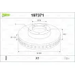 Jeu de 2 disques de frein avant VALEO 197371 - Visuel 1