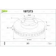 Jeu de 2 disques de frein avant VALEO 197373 - Visuel 1
