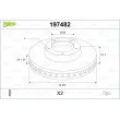 Jeu de 2 disques de frein avant VALEO 197482 - Visuel 1