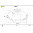 Jeu de 2 disques de frein avant VALEO 197577 - Visuel 1