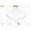 Jeu de 2 disques de frein avant VALEO 197622 - Visuel 1