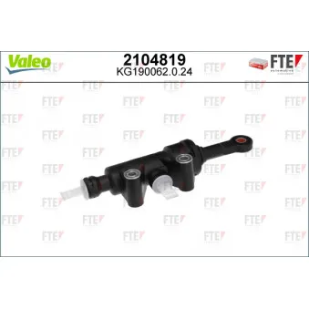 Cylindre émetteur, embrayage VALEO 2104819