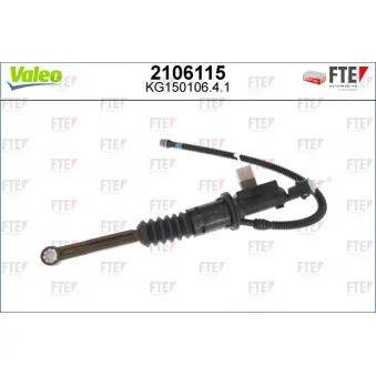 Cylindre émetteur, embrayage VALEO 2106115