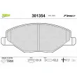 Jeu de 4 plaquettes de frein avant VALEO 301354 - Visuel 1