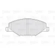 Jeu de 4 plaquettes de frein avant VALEO 301354 - Visuel 2