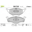 Jeu de 4 plaquettes de frein avant VALEO 301735 - Visuel 1