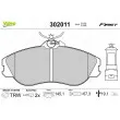 Jeu de 4 plaquettes de frein avant VALEO 302011 - Visuel 1